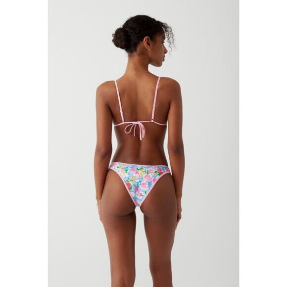 NWT FRANKIE'S BIKINIS Dove Swim Bottom Size Large Painted Petals - Picture 2 of 7